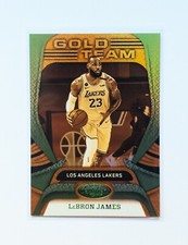 Lebron James Gold Team Insert 2020-21 NBA Certified Green Mirror 1/5 SSP RARE 