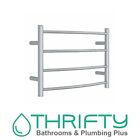 Thermorail Curved Round Heated Towel Rail Polished W600 X H420 X D150 Cr40m