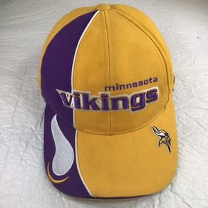 Sombrero Minnesota Vikings Adulto Reebok NFL Pro Line Amarillo Púrpura Gorra Ajustable - Imagen 1 de 9