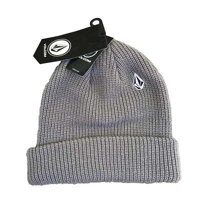 NWT Volcom Poppen Beanie Knitted Gray — 第 1/3 张图片