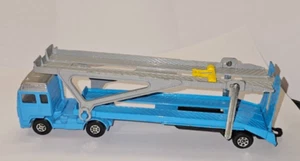 Corgi 1985 Light Blue Volvo Globetrotter Car Transporter Approx 1:64 - Picture 1 of 11