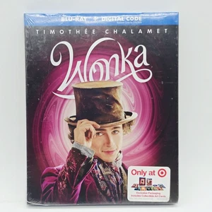 Wonka Blu-ray + Digital + Collectible Art Cards New Sealed - Picture 1 of 3