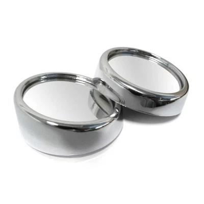 Espejos retrovisores redondos convexos de punto ciego para auto de 1,5" tono plateado 2 piezas Foto 1 de 2