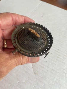 Antiguo quemador de lámpara de queroseno de aceite de latón, deslizable con tornillo de fijación, # 2 - Imagen 1 de 4