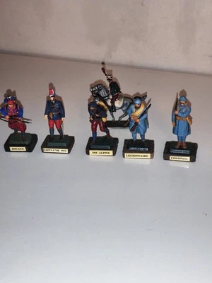 MOKAREX LOT DE 5 SOLDATS PEINTS WW1 et 1 Hussard 1er Empire - Photo 1/4