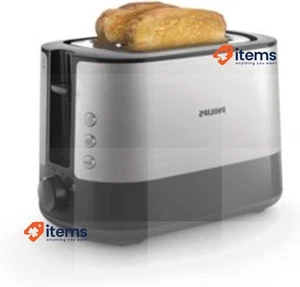 Philips 2 Slot Toaster With Bunny 7 Steps, Bunny Attachment Black - Picture 1 of 5