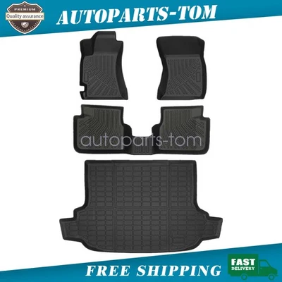 For 2009 2010 2011 2012 2013 Subaru Forester TPE Floor Mats & Trunk Cargo Liner — 第 1/4 张图片