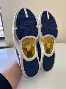 2006 JORDAN HOOPS LOW White Blue BASKETBALL SHOES Mens Size 12 - Picture 1 of 13