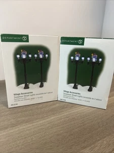 Dept Department 56 Snowman Street Lights Set of 2-Village Accessory-56.53189 - Picture 1 of 4