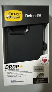 iphone 15 pro max otterbox defender magsafe case Black - Photo 1 sur 2