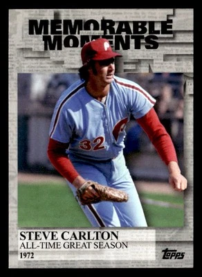 2017 Topps Memorable Moments #MM-4 Steve Carlton - Image 1 of 2