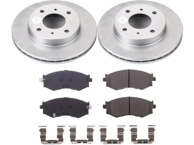 Kit de pastillas de freno delanteras y rotor para Nissan 240SX 1989-1994 1990 1991 1992 ZK564HD Foto 1 de 1