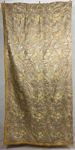 Vintage French Beautiful Classic Floral Printed Wall Hanging 2 Curtains - Picture 1 of 22