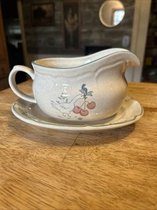 MARMELADA INTL CHINA Cinta Azul Gansos Vintage Gres Gravy Barco y Placa Base - Imagen 1 de 5