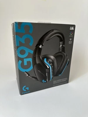 Logitech G935 Wireless Gaming Headset Headphones RGB Lighting Black - Image 1 of 4