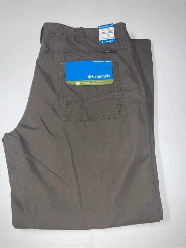36x34 Columbia Hiking Pants Blue Ultimate ROC II Omni Shield Repellency S3
