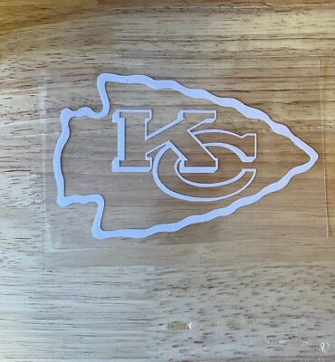 Calcomanía adhesiva de vinilo con logotipo de Kansas City Chiefs NFL para ventana de auto camión Foto 1 de 2