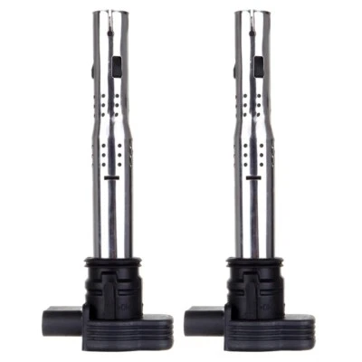 Set of 2 Ignition Coils Fits 2008 2009 Audi A3 2009 2010 2011 VW Eos New - Image 1 of 4