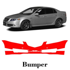 Front bumper PreCut PPF Paint Protection Film For Acura TL 2007-2008 - Picture 1 of 7