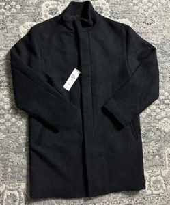 Calvin Klein Men’s Wool Blend Coat Size Small Black NWT - Picture 1 of 3