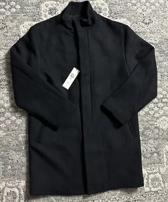 Calvin Klein Men’s Wool Blend Coat Size Small Black NWT - Image 1 of 3