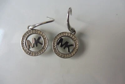 Beautiful Earrings, Stainless Steel With Sanded Stones, Mk, Michael Kors - Image 1 of 4