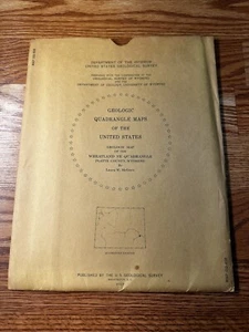 USGS Geologic Quadrangle Map Of Wheatland NE Plate County, Wyoming 1967 D.C - Picture 1 of 6