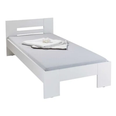 Struttura Letto Singolo 90x200 senza Doghe Bianco - Immagine 1 di 4