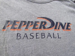Pepperdine Waves Baseball T Shirt Gray XL - Picture 1 of 10