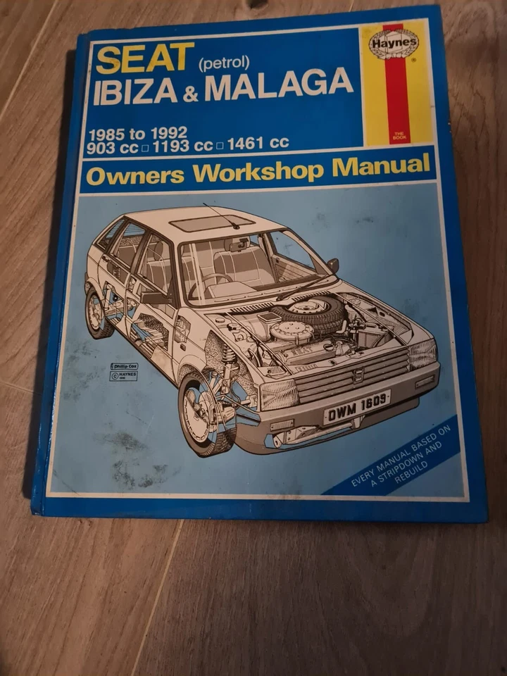 SEAT IBIZA & MALAGA HAYNES WORKSHOP MANUAL 1985 to 1992 - Image 1 of 1