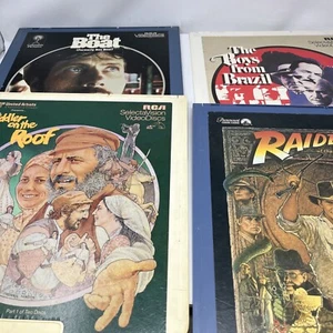 Lot Of 4 RCA VideoDisc Fiddler On The Roof Raiders Of Lost Ark Das Boot - Picture 1 of 9