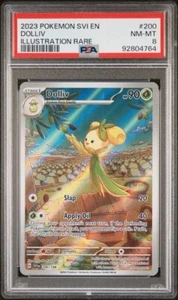 2023 POKEMON SVI EN-SCARLET & VIOLET 200 DOLLIV ILLUSTRATION RARE PSA NM-MT 8 - Picture 1 of 4