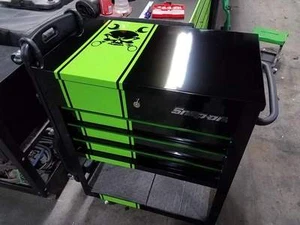 Skull Wrench racing stripe decal crossbone rally graphic sticker toolbox hood - Bild 1 von 5