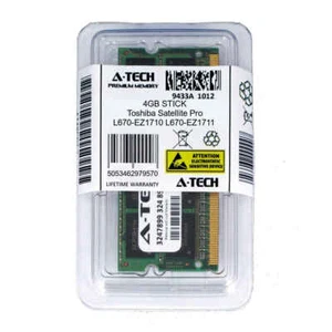 4GB SODIMM Toshiba Satellite Pro L670-EZ1710 L670-EZ1711 PC3-8500 Ram Memory - Picture 1 of 1