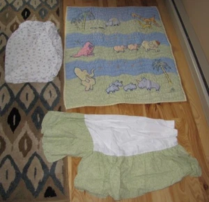 Carters John Lennon Animal Musical Parade Baby Crib Blanket Comforter Green Blue - Picture 1 of 9