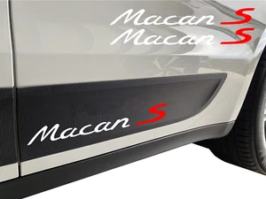 PREMIUM MACAN S VINYL DECAL STICKERS PAIR FITS PORSCHE -Any Color Custom - Picture 1 of 5