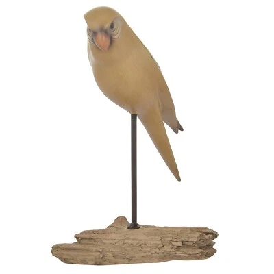 Estatueta de bronze ligada papagaio na vara peça multicolorida para decoração de casa - Imagem 1 de 4