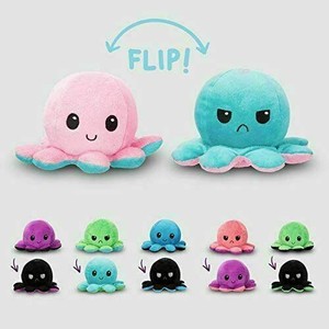 Reversible Flip Octopus Plush Stuffed Toy Soft Animal Home Accessories Baby Gift
