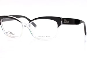 Christian Dior CD3197 K4X Black Designer Transparent Luxury Eyeglasses 140mm - Picture 1 of 9