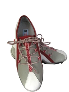 Footjoy FJ Women Summer Series Red White Gray Golf shoes Sz 6.5 M - Picture 1 of 9