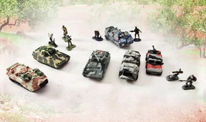 Micro Máquinas Militares M2 Bradley LVTP Fuchs Traxxon Raider y 7 Figuras De Colección - Imagen 1 de 6