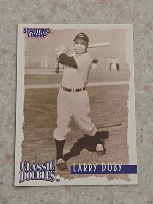 Larry Doby 1997 Starting Lineup Classic Doubles Card Cleveland Indians  - Image 1 of 2