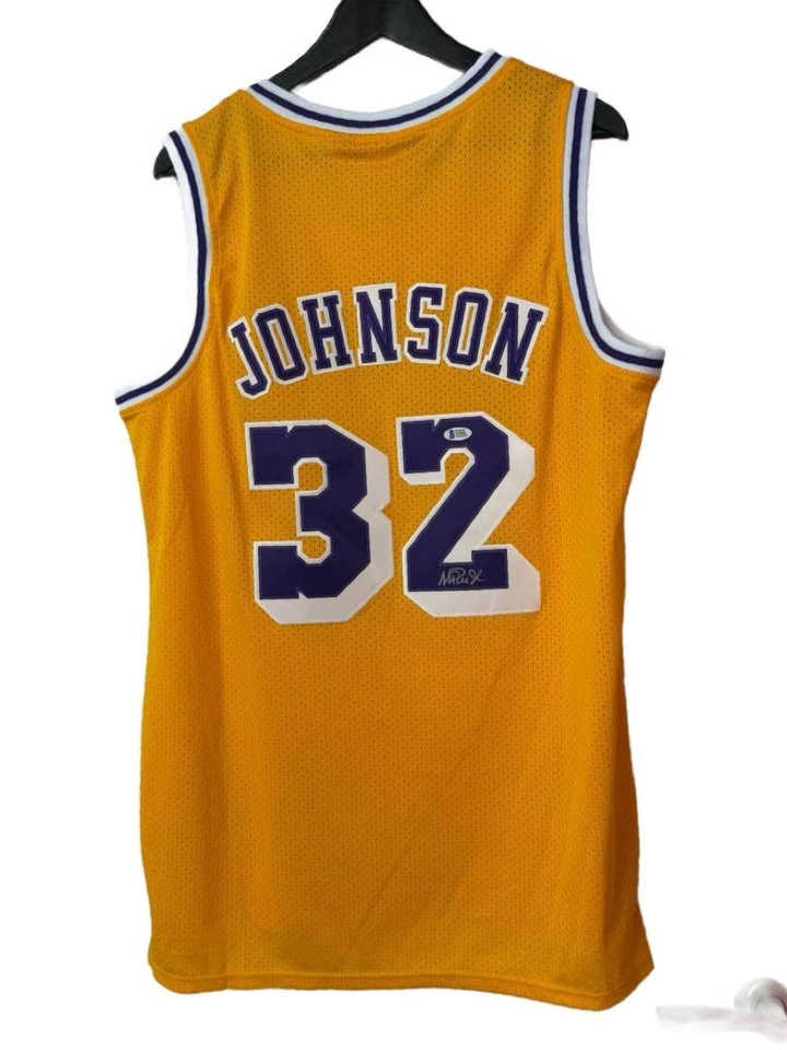Magic Johnson Jersey Hand Signed Autographed BAS COA - Image 1 of 4