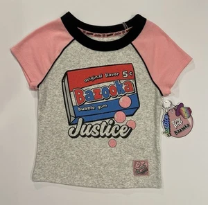 Justice Bazooka Ring Pop Collab - Short Sleeve T-Shirt - Size Small 7/8 S - Picture 1 of 4