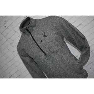Spyder Performance Pullover Shirt Sweater 1/4 Zip Mens Size Medium W/ Pockets - Picture 1 of 8