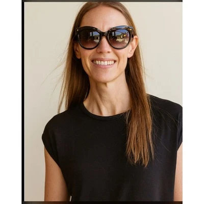 SALVATORE FERRAGAMO SUNGLASSES TORTOISE SHELL AMBER LENS SF675S 214 CLASSIC - Image 1 of 4