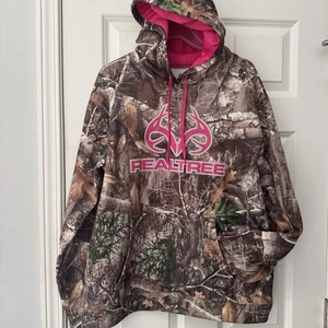Sudadera con capucha para mujer Realtree Edge talla 20 XXL camuflada con capucha rosa pulóver sudadera - Imagen 1 de 7