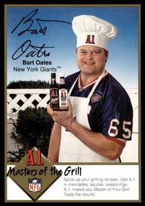 1994 A1 Masters of the Grill BART OATES Recipe Card NEW YORK GIANTS NFL CARD - Bild 1 von 10