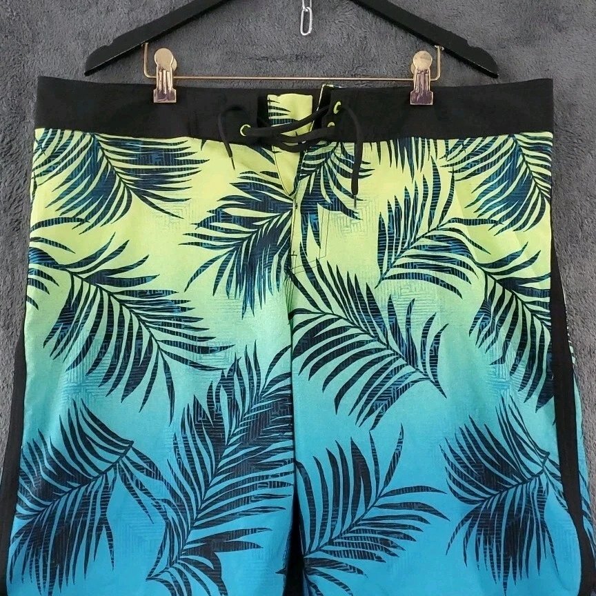 Burnside Board Shorts Surf Bañador Playa Floral Azul Negro Verde Para Hombre Talla 38 Foto 1 de 4