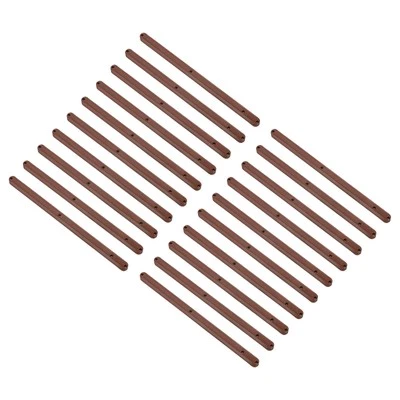 Schubladenführungen,20Stk,300mm aus Kunststoff,gerillte Führungsschienen (braun) - Bild 1 von 4